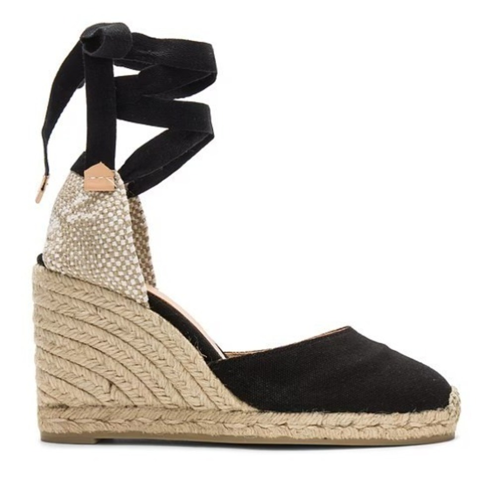 Castaner Women Shoes‎ Size 37 Carina Espadrilles Wedge Sandals Wrap Jute Trim